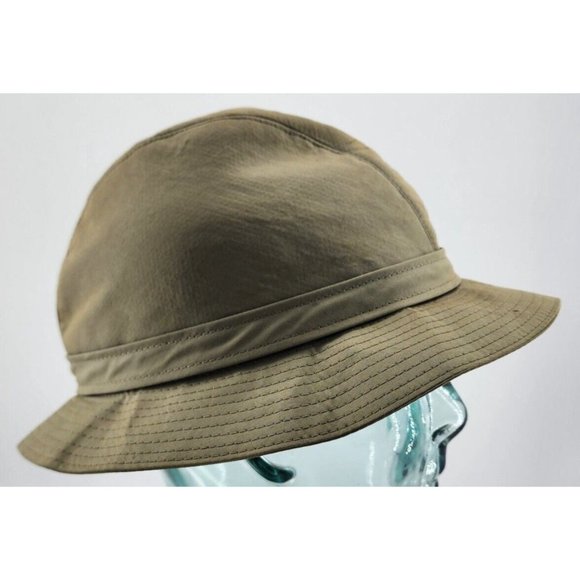 Burberry Women’s Classic Tan Fedora Bucket Hat Size 7.25 Nova Check SEE PICS main image 5